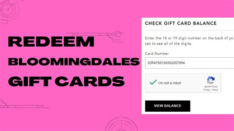 bloomingdale's promotional gift card.